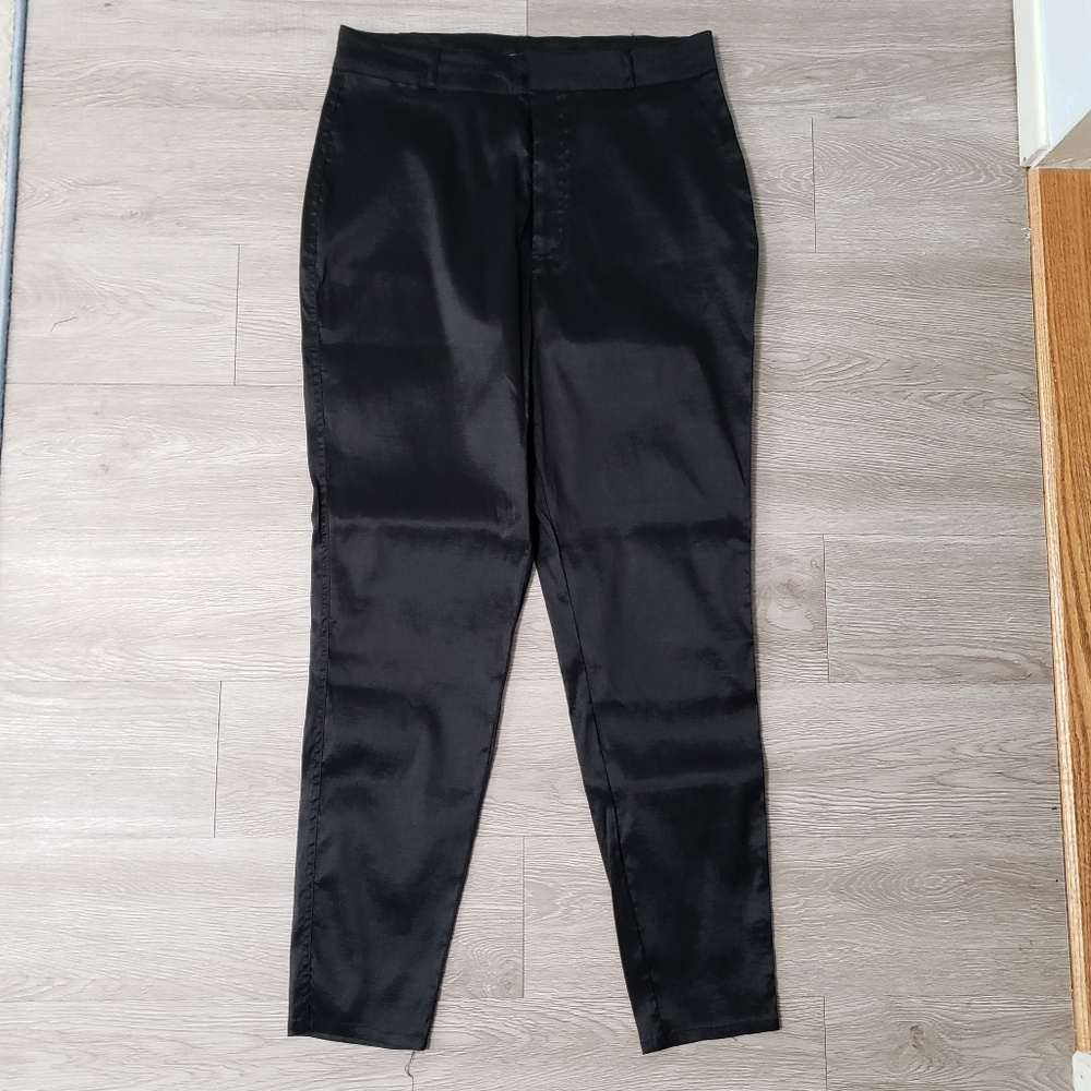 Tailor & Twirl black skinny cigarette pants stretch size XL retro pinup